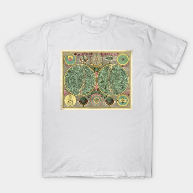 18th Century Astronomy Chart T-Shirt by moonandcat